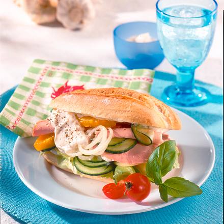 Schlemmer-Baguette mit Ananas Rezept Schlemmer-Baguette mit Ananas Rezept