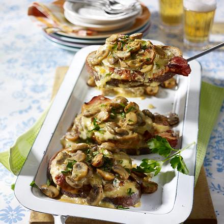 Schlemmer Kasseler-Schnitten mit Rahmchampignons Rezept Schlemmer Kasseler-Schnitten mit Rahmchampignons Rezept