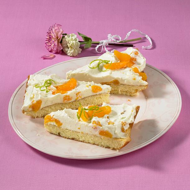Schmandkuchen mit Mandarinen Rezept Schmandkuchen mit Mandarinen Rezept