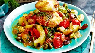Schmorgurken-Caponata Rezept - Foto: LECKER @ Bauer Media Group Schmorgurken-Caponata Rezept - Foto: LECKER @ Bauer Media Group