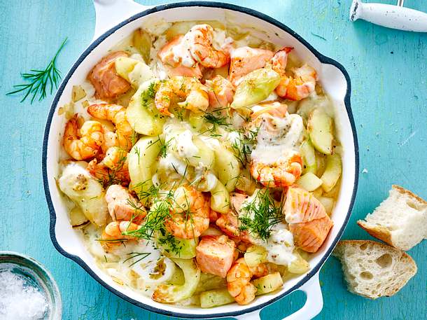 Schmorgurken-Fisch-Pfanne Rezept