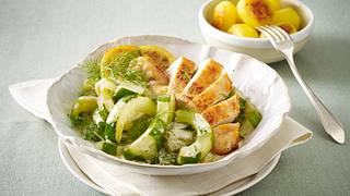 Schmorgurken-Gemüse mit Hähnchenfilet und Kartoffeln Rezept - Foto: House of Food / Bauer Food Experts KG