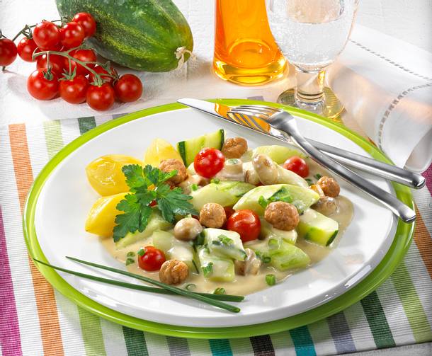 Schmorgurken-Ragout Rezept Schmorgurken-Ragout Rezept