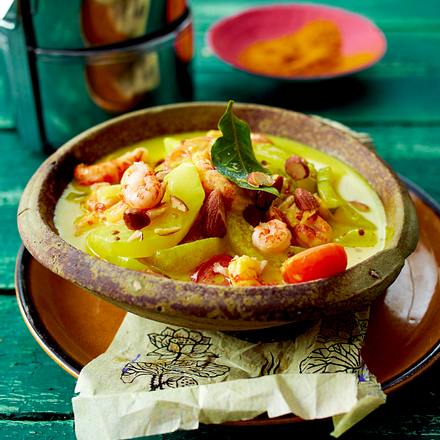 Schmorgurkencurry mit Krebsfleisch Rezept Schmorgurkencurry mit Krebsfleisch Rezept