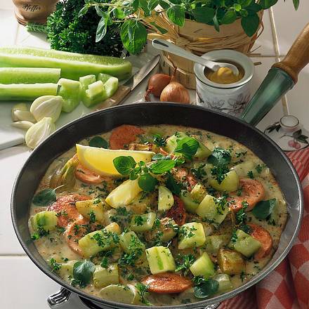 Schmorgurkenpfanne Rezept Schmorgurkenpfanne Rezept