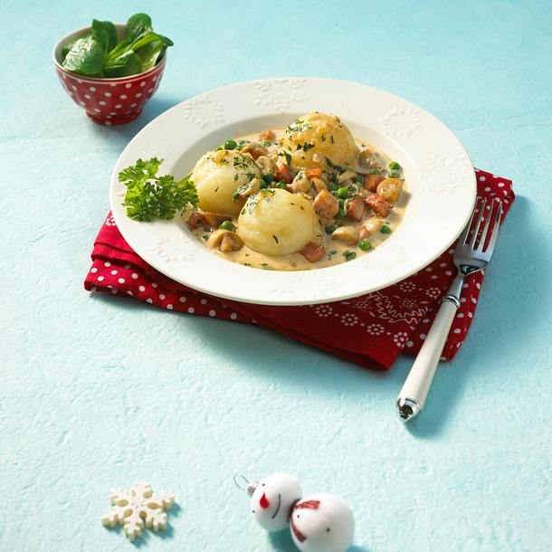 Schneeknödel mit Wurst Rezept