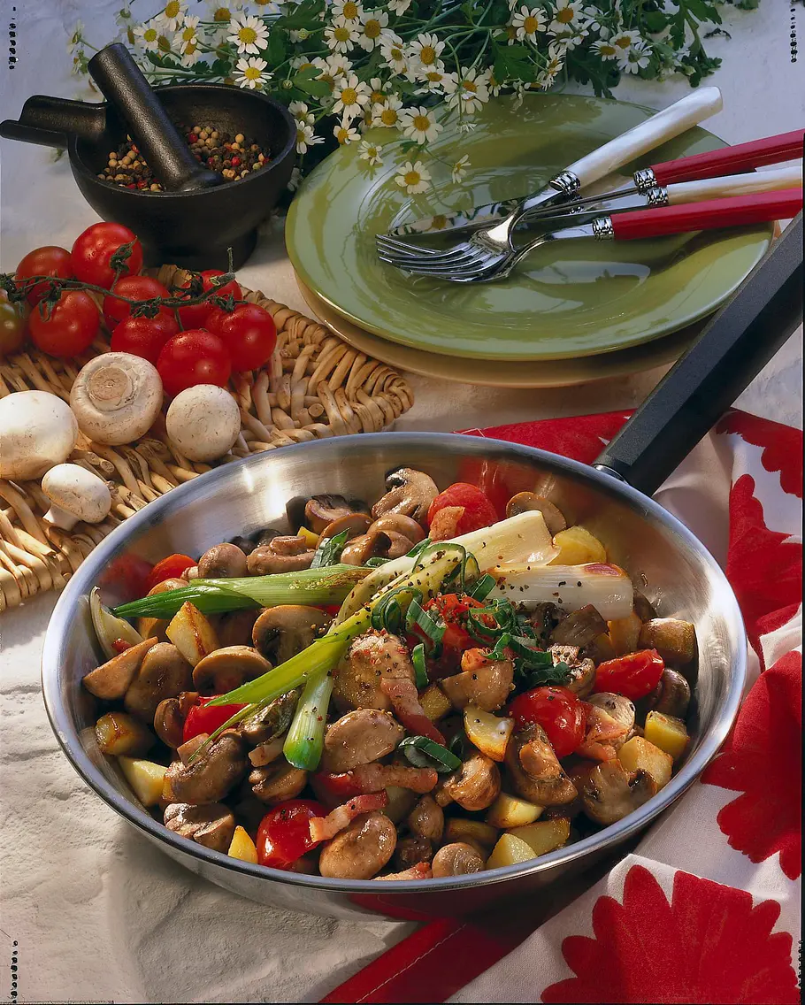 Schnelle Champignonpfanne Rezept
