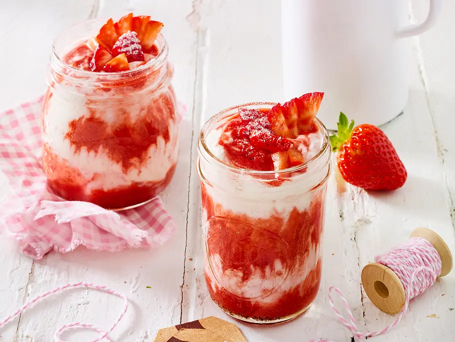 Schnelle Erdbeer-Creme Rezept Schnelle Erdbeer-Creme Rezept