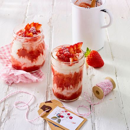 Schnelle Erdbeer-Creme Rezept Schnelle Erdbeer-Creme Rezept