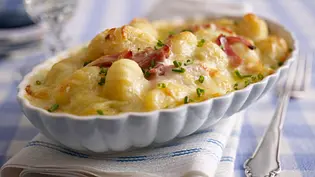 Schnelle Gnocchi mit Käse und gekochtem Schinken Rezept - Foto: LECKER @ Bauer Media Group Schnelle Gnocchi mit Käse und gekochtem Schinken Rezept - Foto: LECKER @ Bauer Media Group
