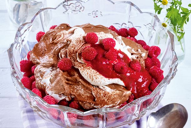Schnelle Nougatmousse à la Framboise Rezept Schnelle Nougatmousse à la Framboise Rezept