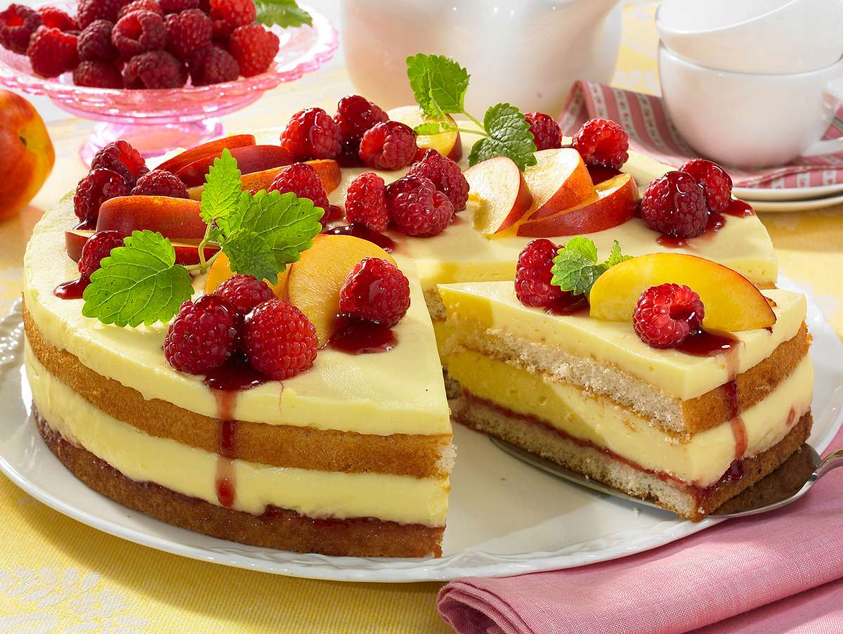 Schnelle Obst-Pudding-Torte Rezept