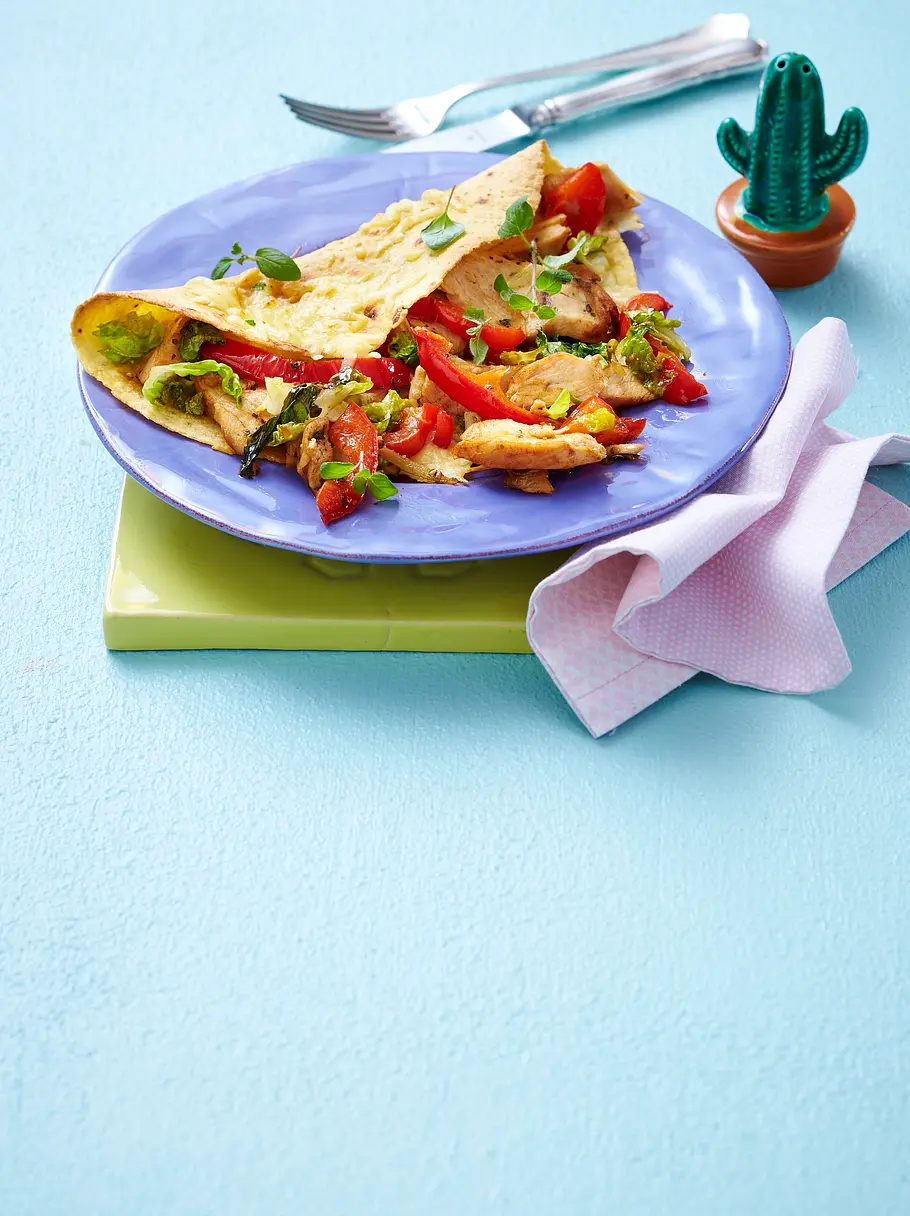 Schnelle Quesadillas mit Hähnchenfilet Rezept