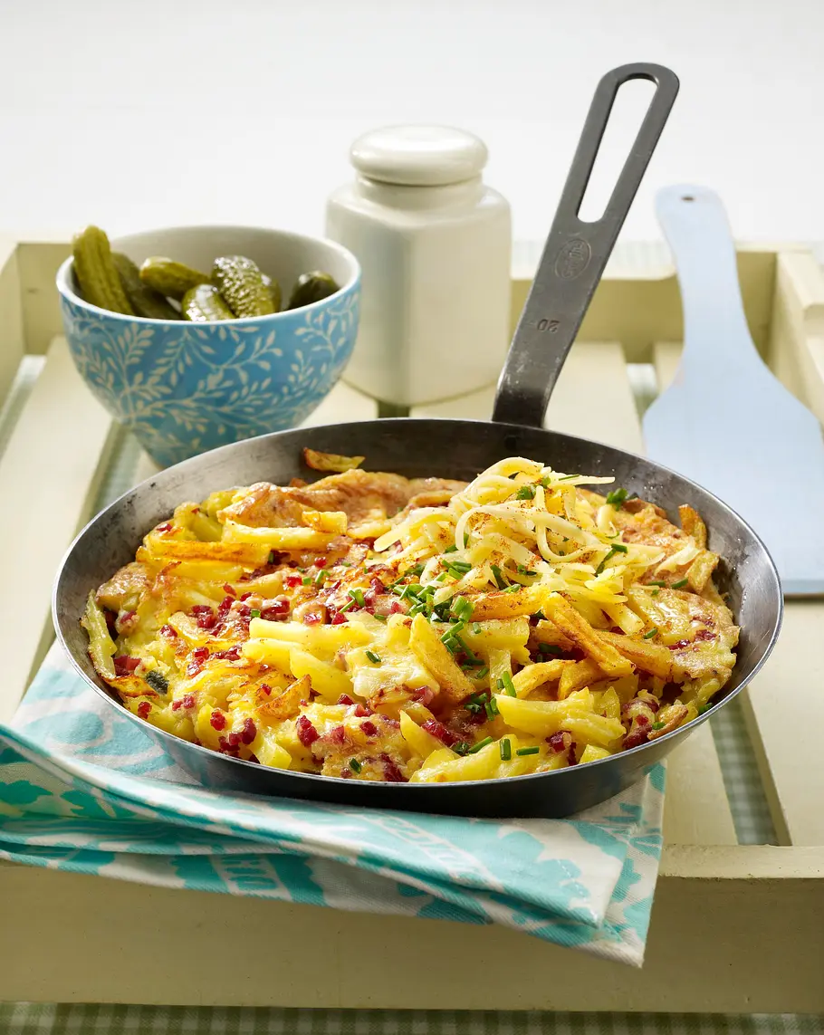 Schnelle Röstipfanne Rezept