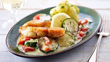 Schnelle Zucchini-Fisch-Pfanne Rezept - Foto: House of Food / Bauer Food Experts KG