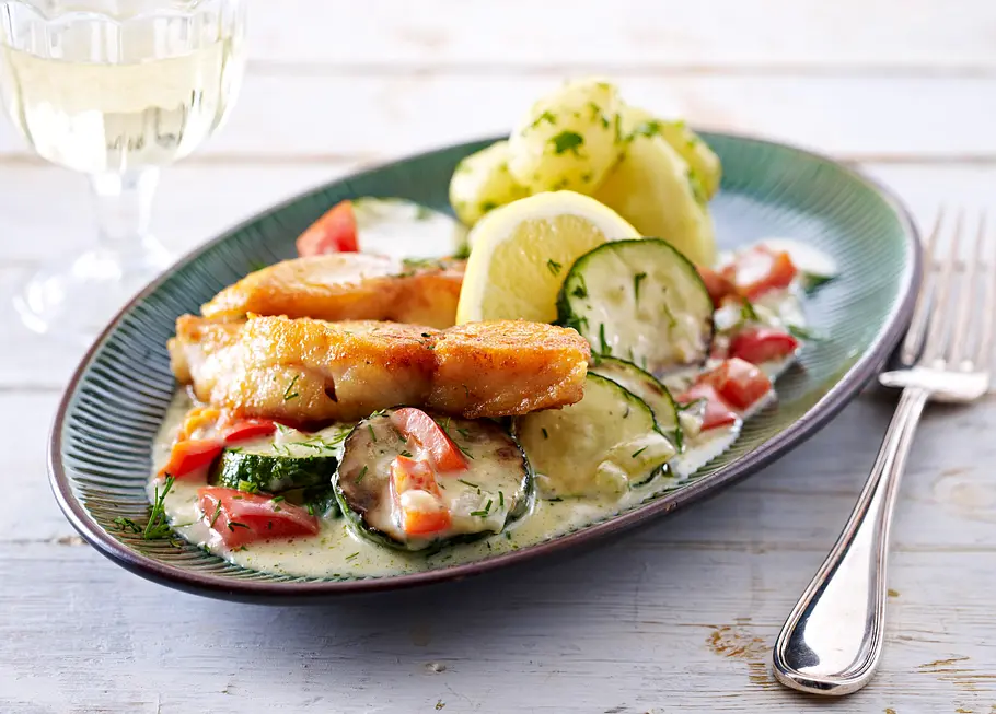 Schnelle Zucchini-Fisch-Pfanne Rezept