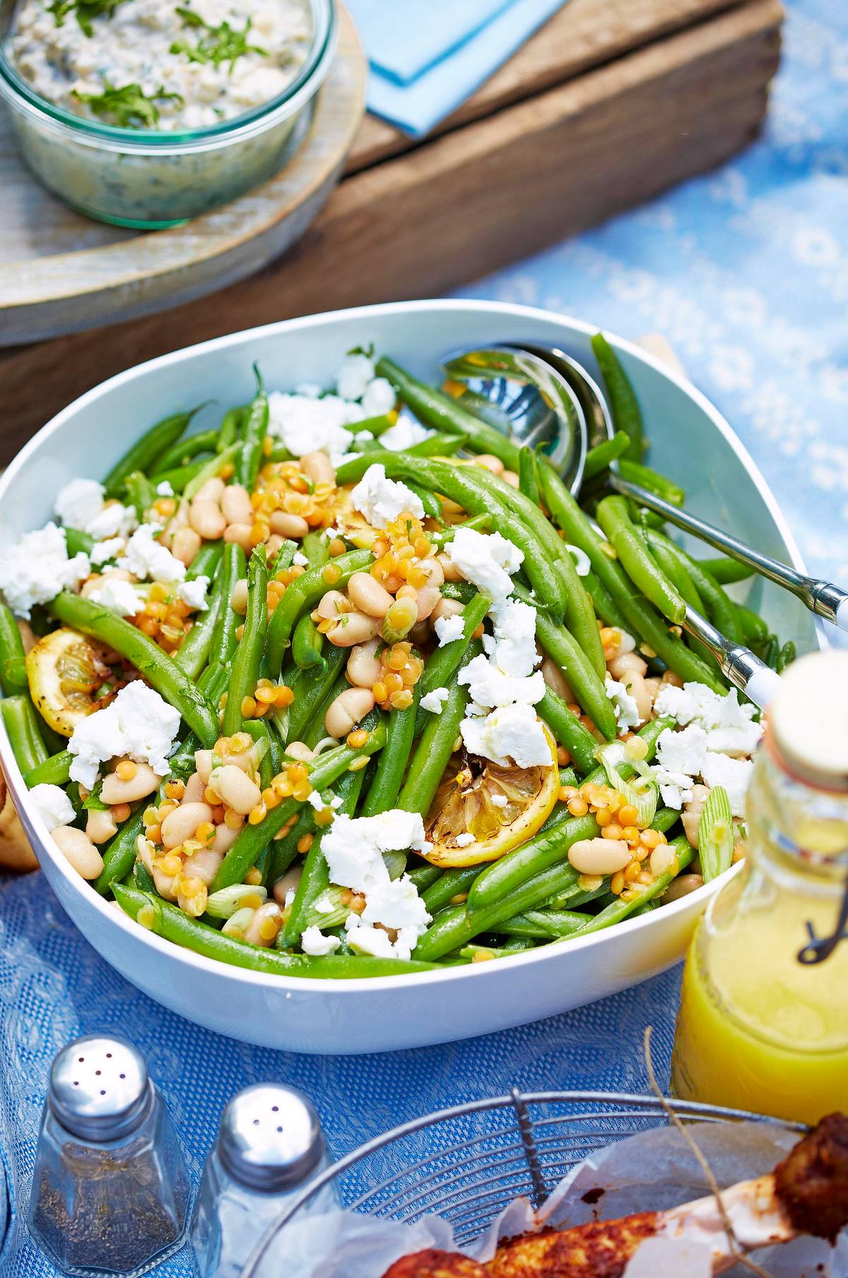 Schneller Bohnensalat mit Feta Rezept