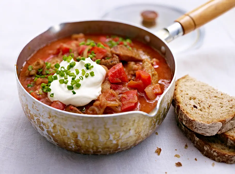 Schneller Gyros-Eintopf Rezept Schneller Gyros-Eintopf Rezept