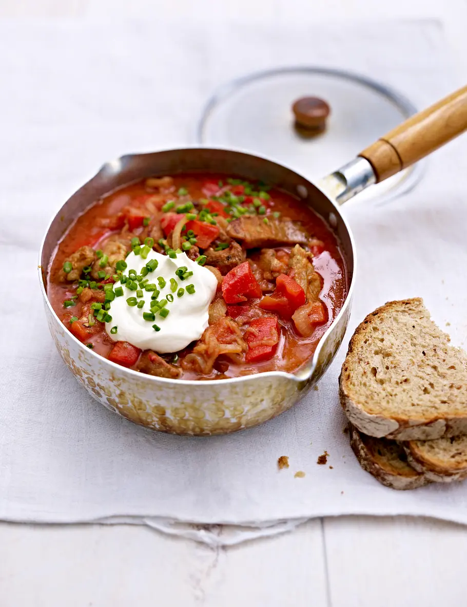 Schneller Gyros-Eintopf Rezept Schneller Gyros-Eintopf Rezept