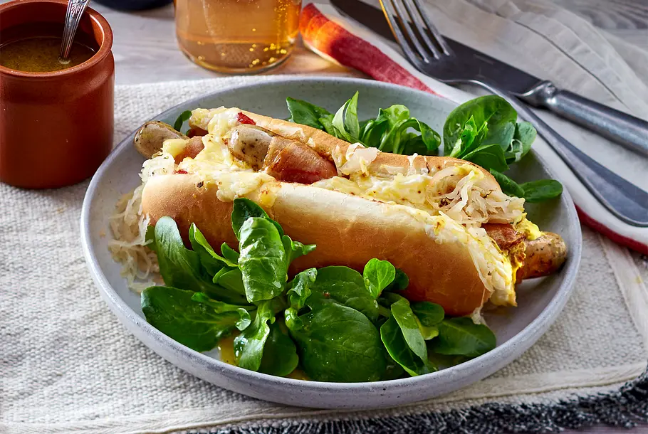 Schneller Nürnberger Hot Dog Rezept Schneller Nürnberger Hot Dog Rezept