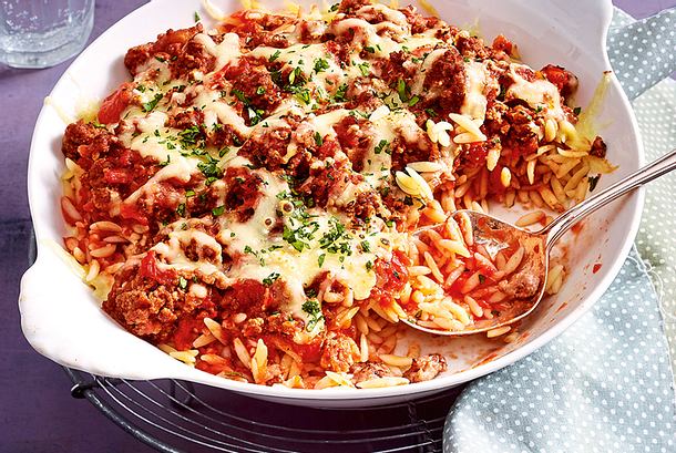 Schneller Orzo-Nudelauflauf Rezept