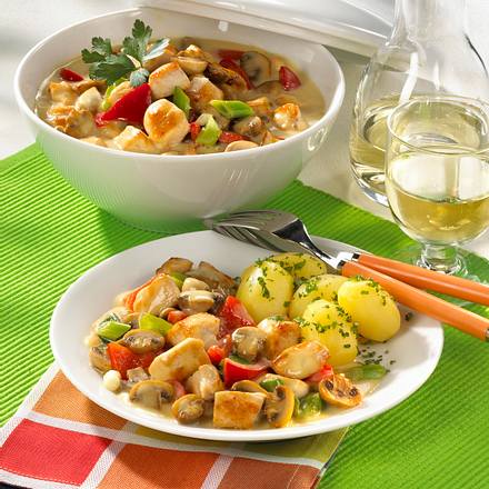 Schnelles Hähnchenragout Rezept