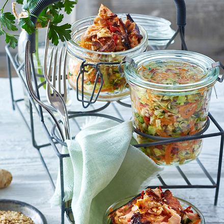 Schnelles Ingwer-Lachs-Kimchi Rezept Schnelles Ingwer-Lachs-Kimchi Rezept