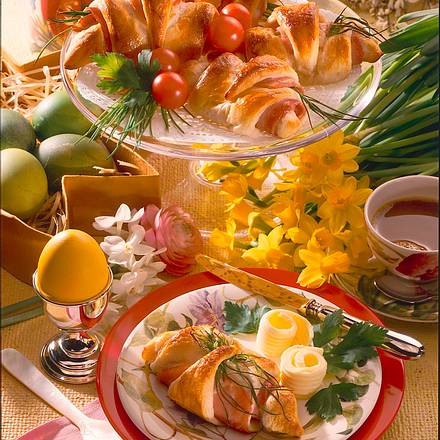 Schnittlauch-Croissants Rezept Schnittlauch-Croissants Rezept