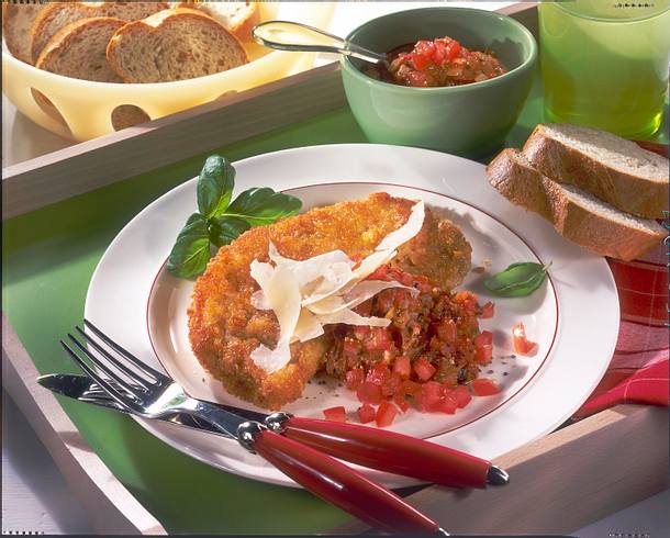 Schnitzel alla Milanese Rezept Schnitzel alla Milanese Rezept