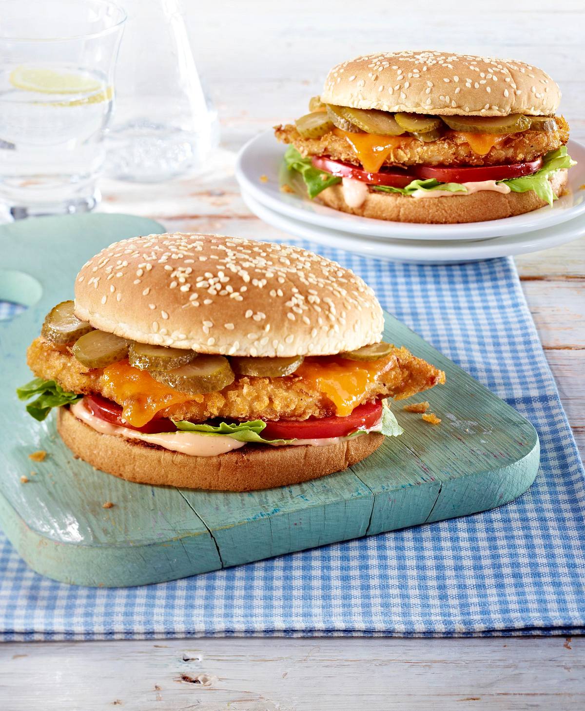 Schnitzel-Burger Rezept