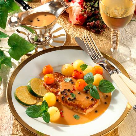 Schnitzel mit Gemüse Rezept Schnitzel mit Gemüse Rezept
