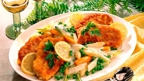Schnitzel mit Gemüse-Allerlei Rezept - Foto: Horn