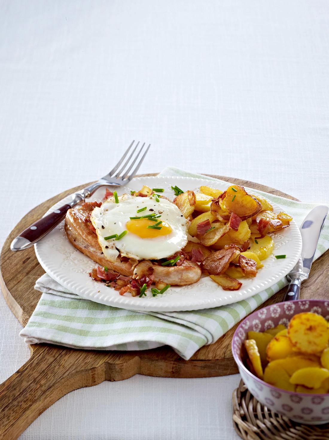 Schnitzel Strammer Max Zu Bratkartoffeln Rezept | LECKER