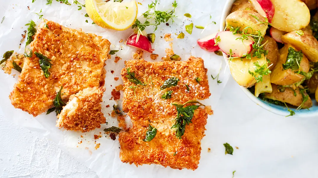 Schnitzel Wiener Art ganz ohne Fleisch Rezept - Foto: LECKER @ Bauer Media Group Schnitzel Wiener Art ganz ohne Fleisch Rezept - Foto: LECKER @ Bauer Media Group