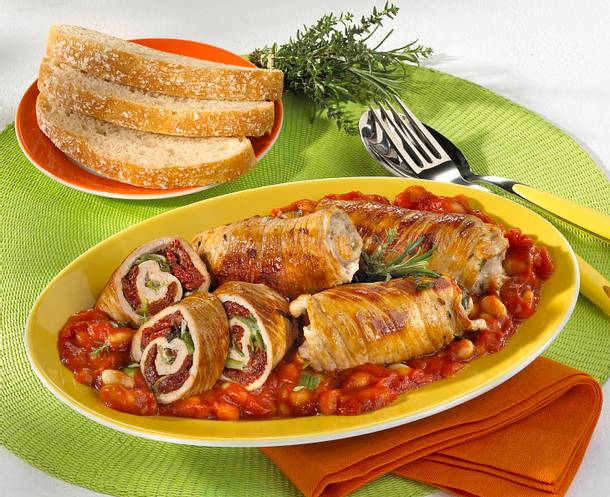 Schnitzelröllchen Rezept Schnitzelröllchen Rezept
