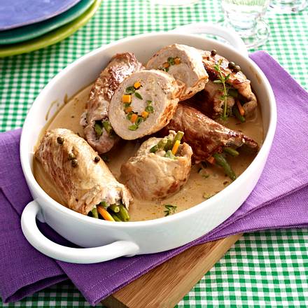 Schnitzelröllchen Rezept Schnitzelröllchen Rezept