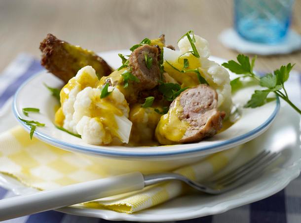 Schnitzelröllchen mit Blumenkohlcurry Rezept Schnitzelröllchen mit Blumenkohlcurry Rezept