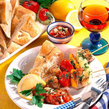 Schnitzelspieße Rezept Schnitzelspieße Rezept