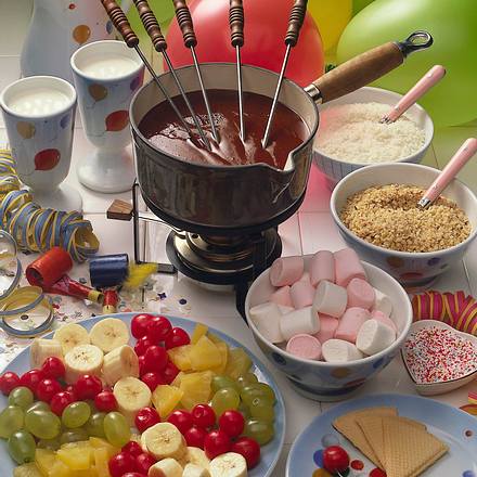Schoko-Bananenfondue Rezept Schoko-Bananenfondue Rezept