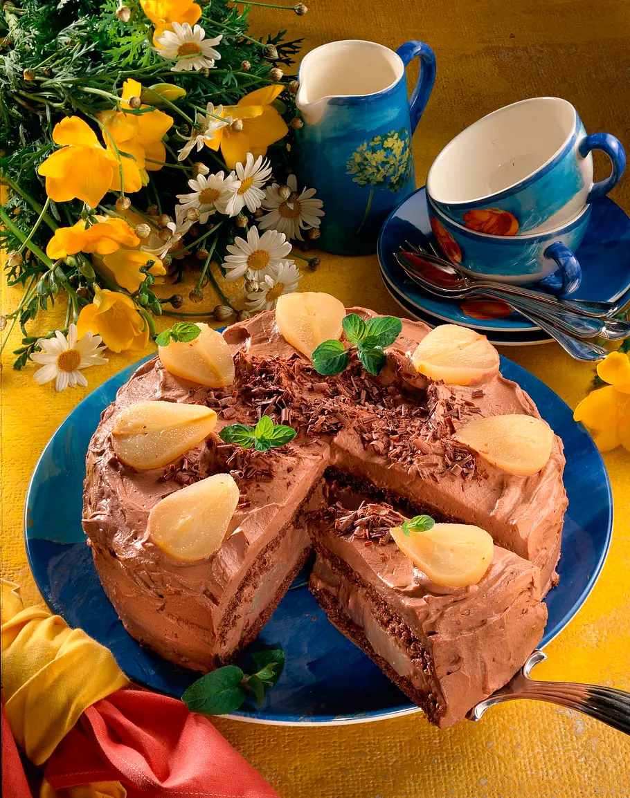 Schoko-Birnentorte Rezept
