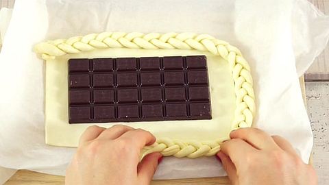 Schoko-Blätterteig-Tarte