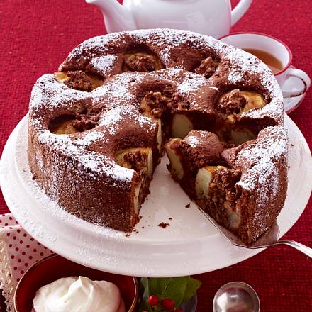 Schoko-Bratapfelkuchen Rezept