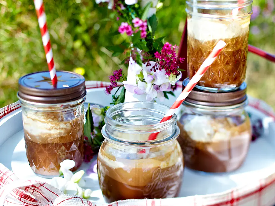 Schoko-Karamell-Eiskaffee Rezept