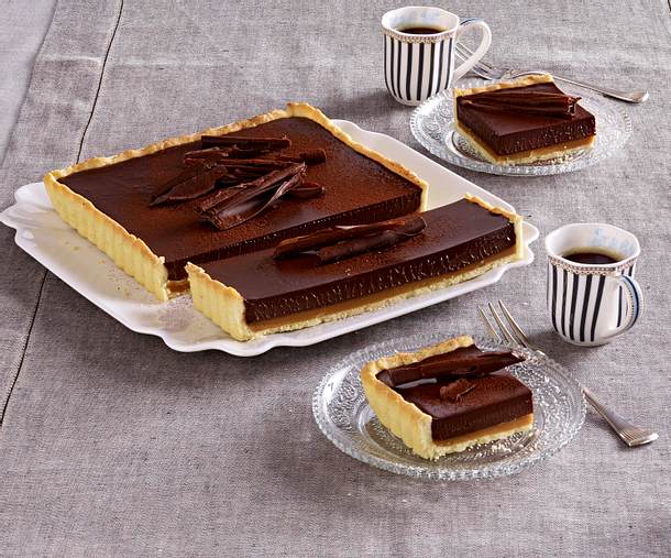 Schoko-Karamell-Tarte Rezept Schoko-Karamell-Tarte Rezept