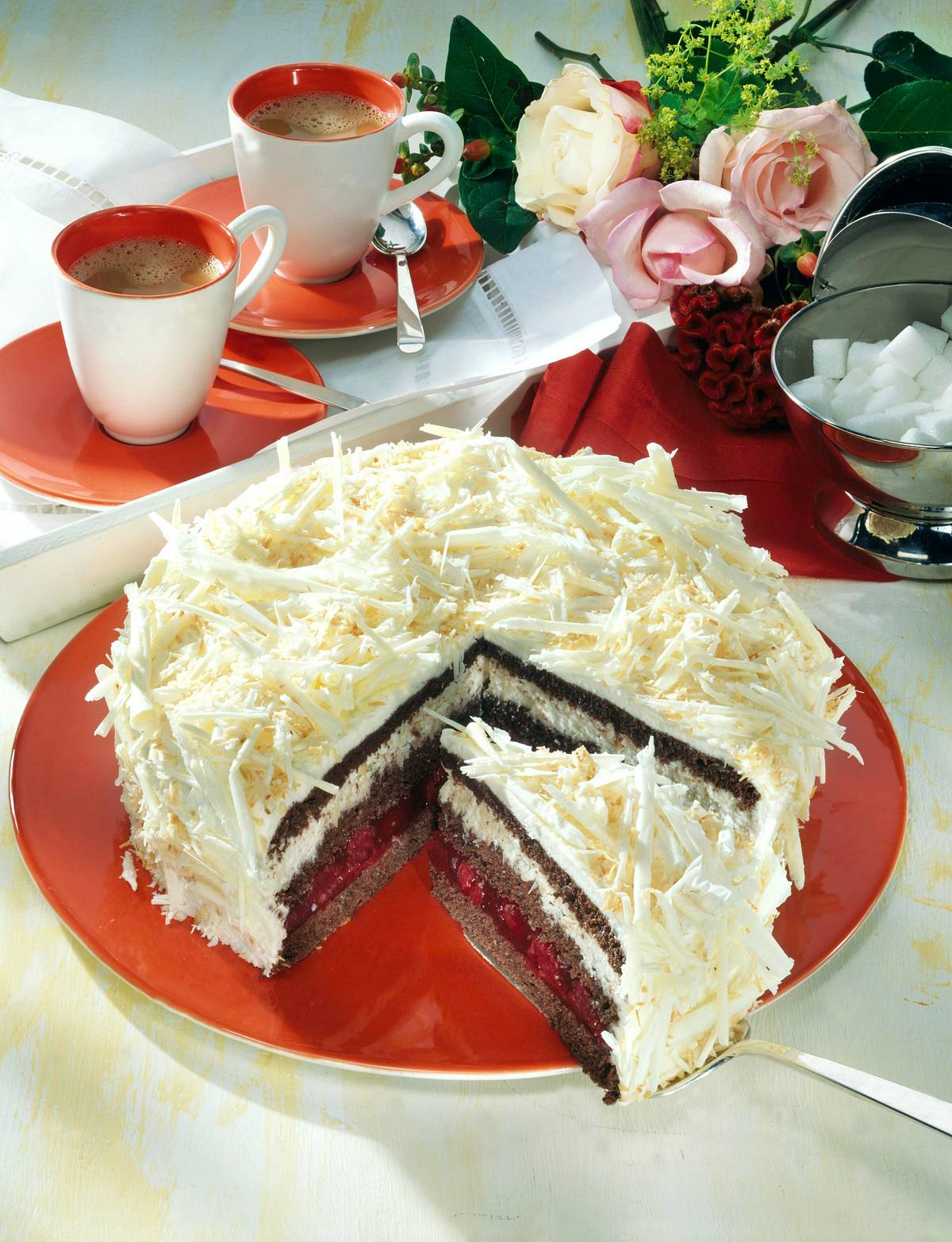 Schoko-Kirsch-Kokos-Torte Rezept