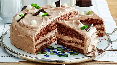 Schoko-Minz-Torte Rezept - Foto: LECKER @ Bauer Media Group