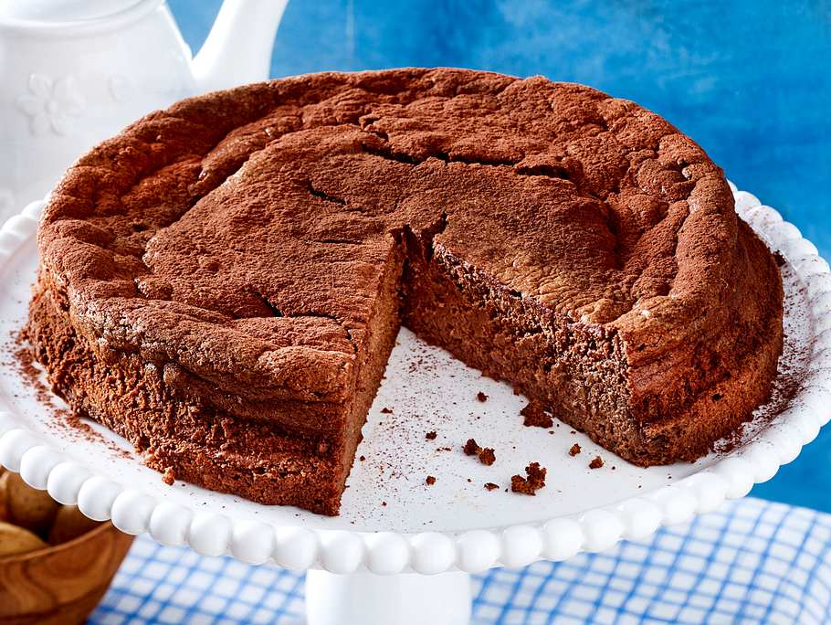 Schoko-Pflaumen-Kuchen (low carb) Rezept
