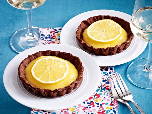 Schoko-Törtchen mit Zitronencreme Rezept