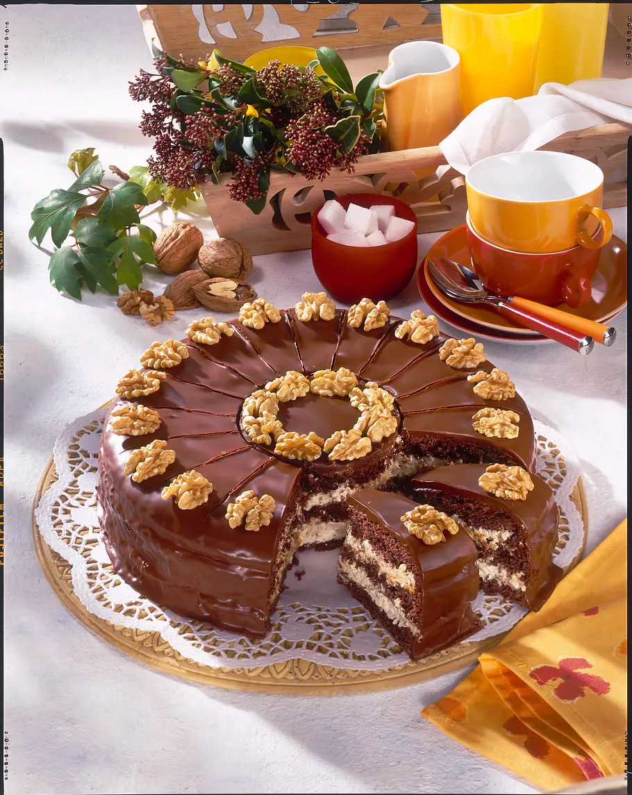 Schoko-Walnuss-Torte Rezept