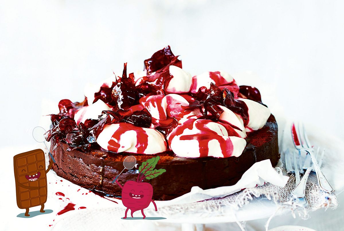 Schokobrownie-Kumpanei mit Roter Bete Rezept